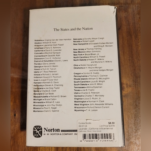 1976 CALIFORNIA: A BICENTENNIAL HISTORY By DAVID LAVENDER HC/DJ - Picture 11 of 13